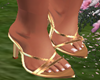 Felicia gold pumps