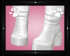 Clara White Boots