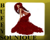 BSU Red Fish Tail Gown