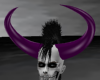 Bull Demon Horns--Purple
