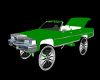 green white caddy donk