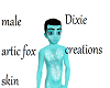D.C Male artic fox skin
