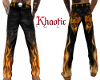 flaming leather w skull