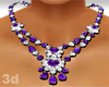 Purple Neckline Necklace