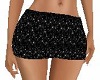 Black Glitter Mini Skirt