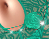 Rose Grn Rose BellyChain