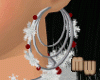 Silver Holiday Hoops - R