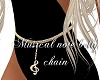 Musical note belly chain