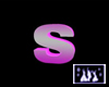 Pink letter S