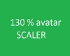 130 % avatar scaler