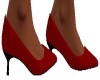 red low heel pumps