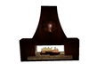 Brown Brass Fireplace
