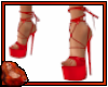 *C Knotted Heels Red