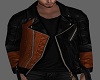 Mix leather jacket cpl M