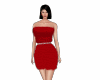Pz Fur red dress