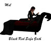 Red Black Sofa Goth