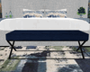 B~ Blue Bed Bench