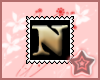 N Letter Stamp