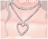 $K Diamond Chain Heart