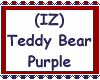 (IZ) Teddy Bear Purple