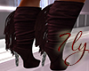 [7ly] Maroon Boots