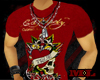 ed hardy red t shirt