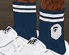 THEAPE Blue AddOn Socks