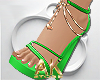 Green Summer Heels