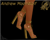 Aria Strap Shoes Gold