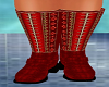 Red Victorian Boots