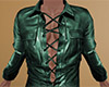 Green Leather Shirt 2 M