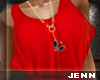 (JS) Glam Dress Red&Blac