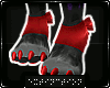 . heel paws | red