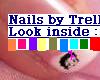 nails-Pink floral Design