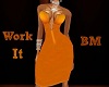 Bm Work It Gold Dress