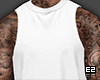 ⍣White TankTop+Tat #2