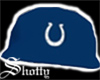 Colts hat w/black hair