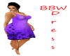 BBW Purple flower dress