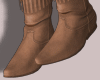 E* Beige Cowgirl Boots