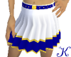 Blue/Gold Pleated Skirt
