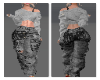 Lara set - black gray