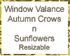 Crow n Sunflower Valance