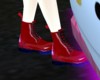 SiS Red Combat Boots