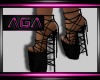 ~aGa~ Black straps shoes