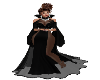 Sexy black Vampira dress