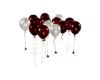 Red/Pearl Rose Balloons