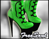 CEM Green Gothic Boots