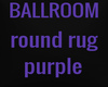 Round circle rug purple