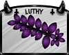 |L| Leaf Pin Purple