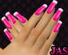 (J) Pink Long Nails